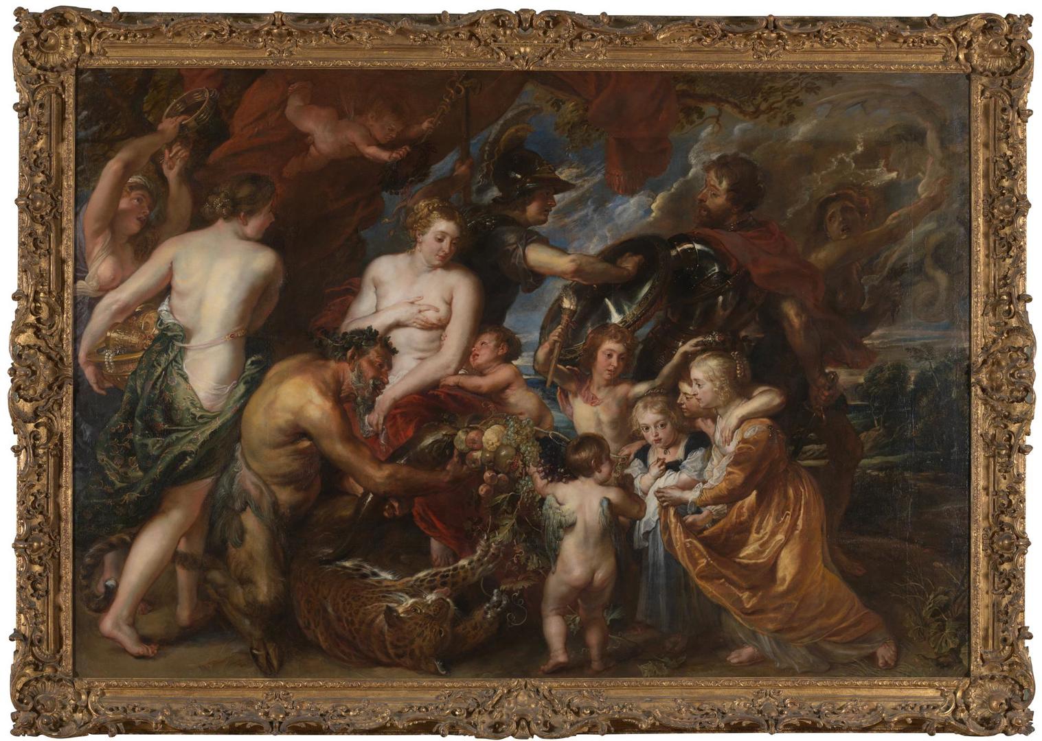 Minerva protects Pax from Mars ('Peace and War') by Peter Paul Rubens