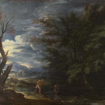 Landscape with Mercury and the Dishonest Woodsman