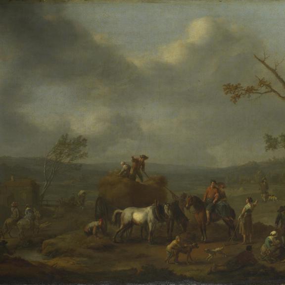 Peasants loading a Hay Cart