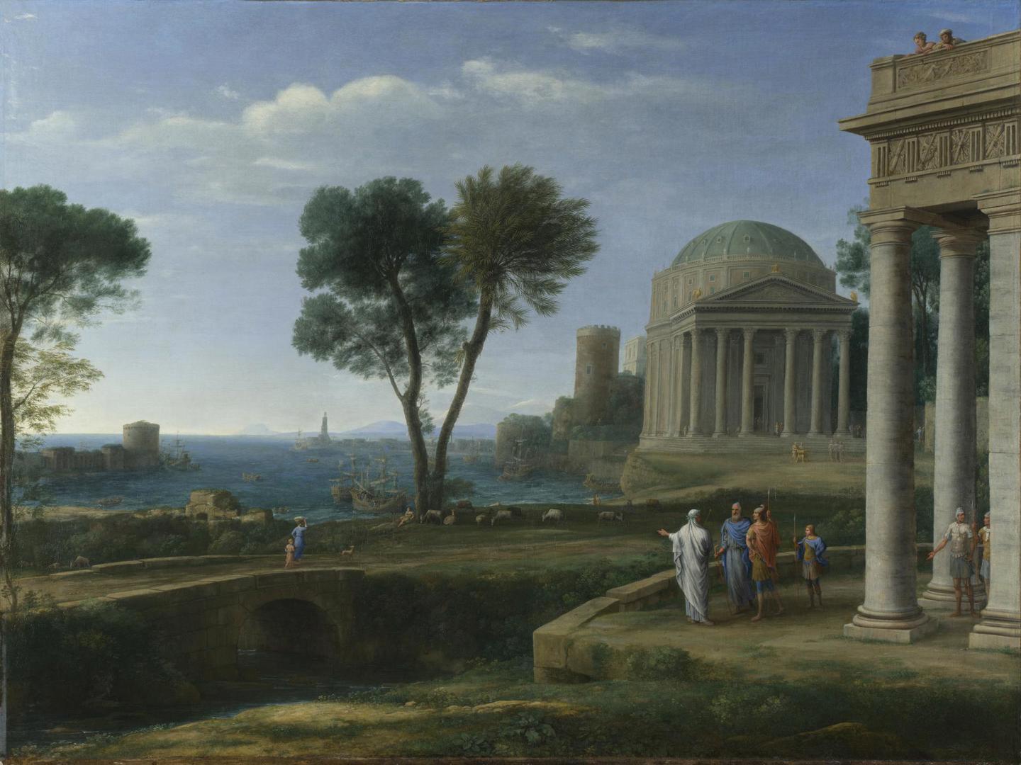 Landscape with Aeneas at Delos by Claude