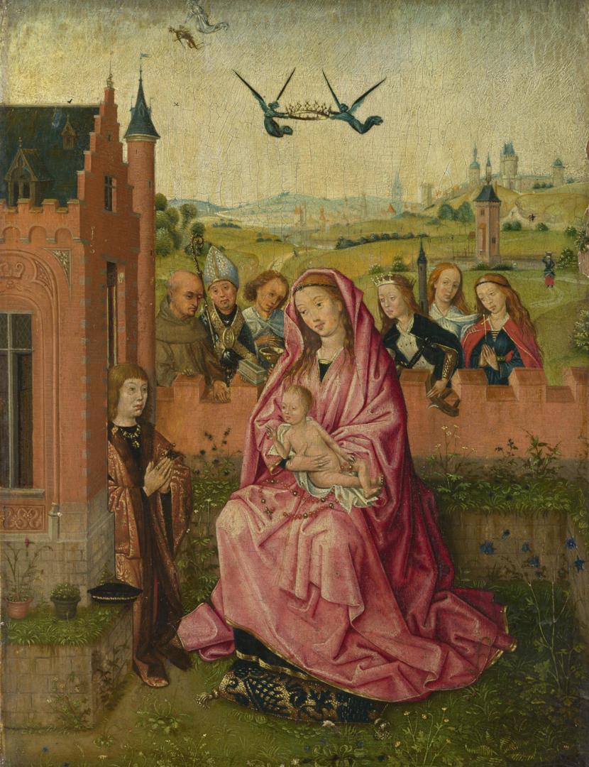 The Virgin and Child with Saints and Donor by Follower of Lieven van Lathem