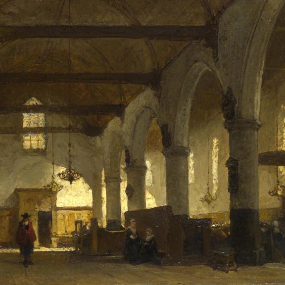 The Interior of the Bakenesserkerk, Haarlem