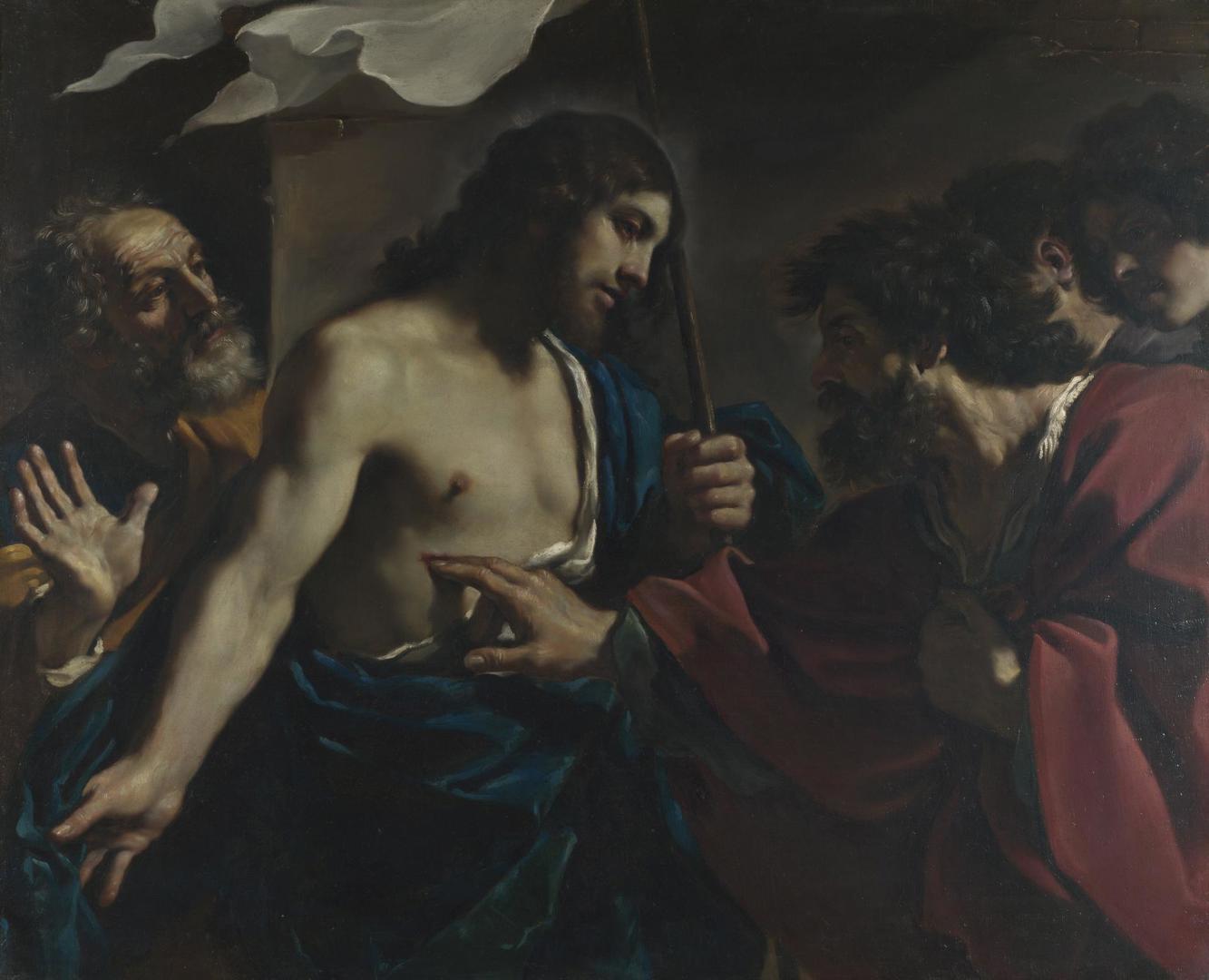 The Incredulity of Saint Thomas by Guercino