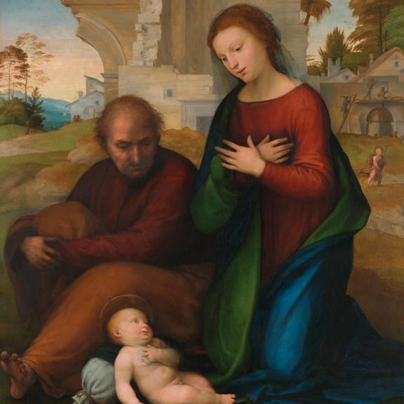 The Virgin adoring the Child with Saint Joseph