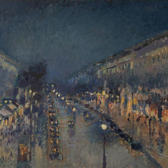 The Boulevard Montmartre at Night
