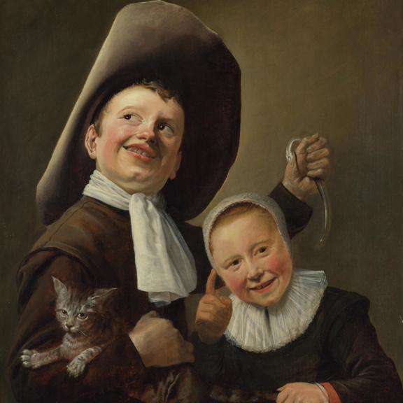 A Boy and a Girl with a Cat and an Eel