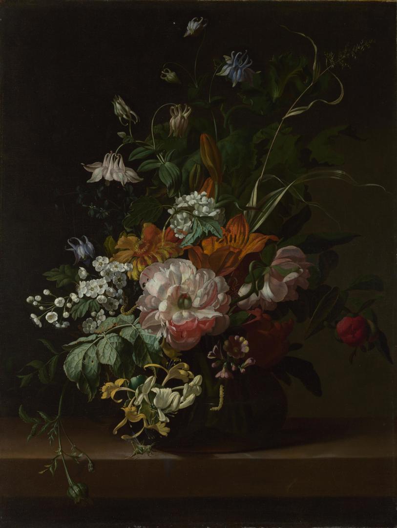 Flowers in a Vase by Rachel Ruysch