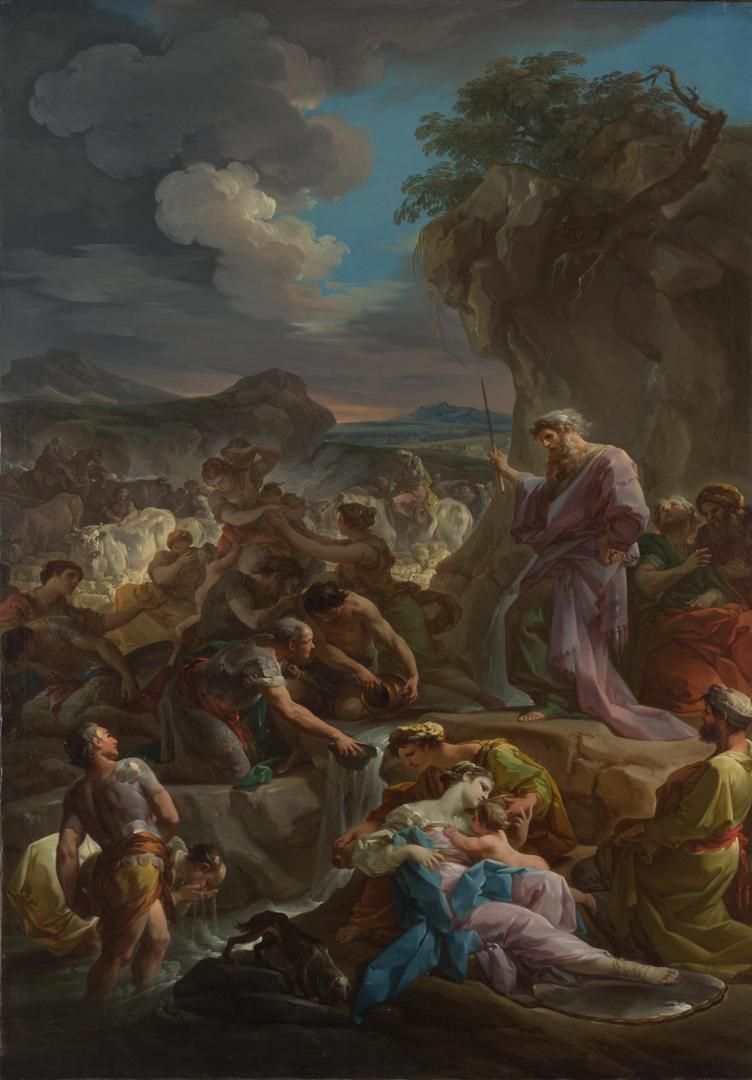 Moses striking the Rock by Corrado Giaquinto