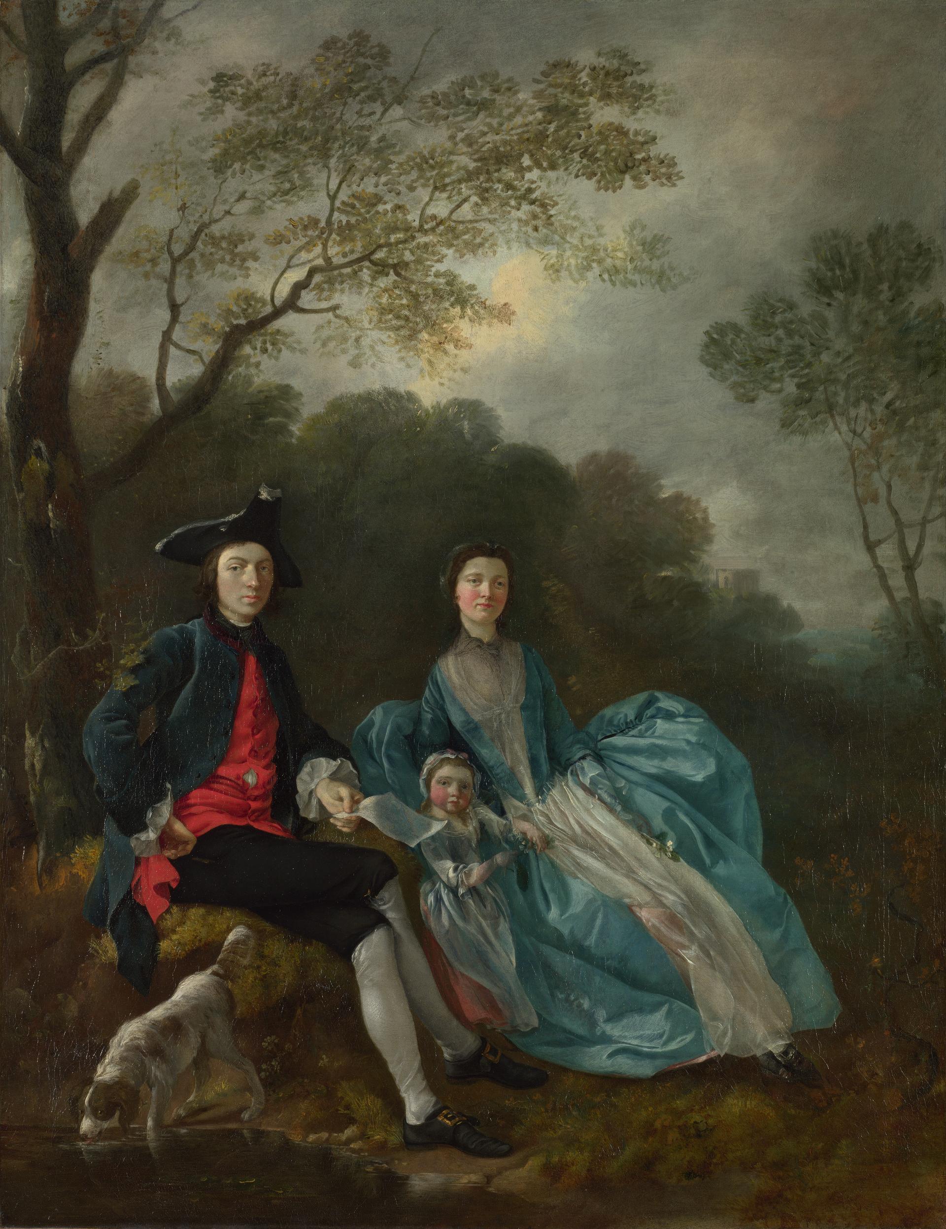 Thomas Gainsborough | Portrait Of The Artist With His Wife And Daughter ...