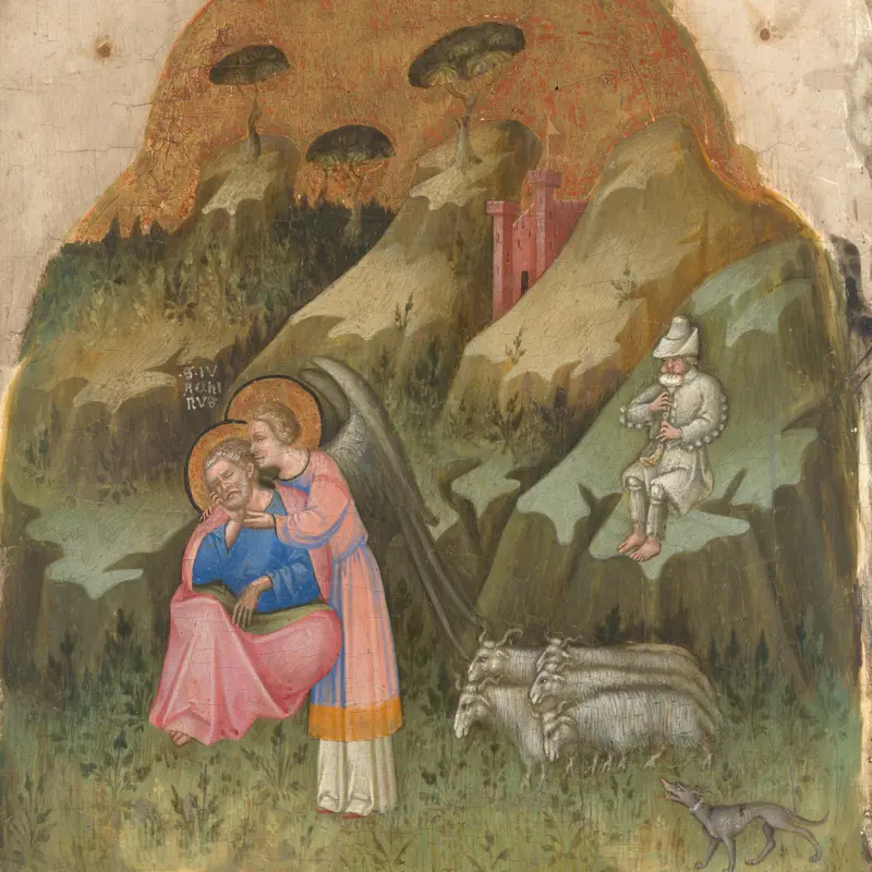Saint Joachim and the Angel; The Birth of the Virgin