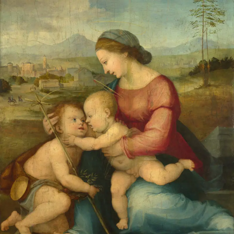 The Madonna and Child with Saint John