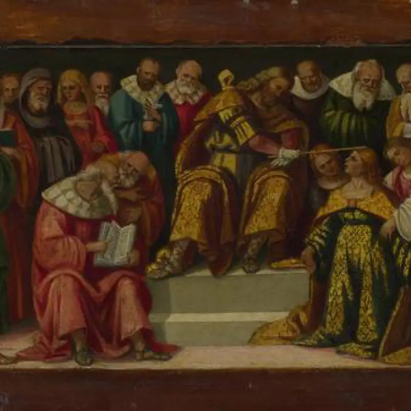 Predella: Esther, and Life of Saint Jerome