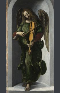 Associate of Leonardo, 'An Angel in Green with a Vielle', before 1506