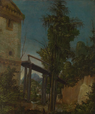 Albrecht Altdorfer: 'Landscape with a Footbridge'