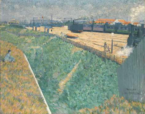 Charles Angrand: 'The Western Railway at its Exit from Paris'