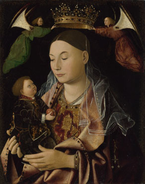 Attributed to Antonello da Messina: 'The Virgin and Child'