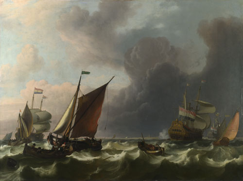 Ludolf Bakhuizen: 'Dutch Men-of-war off Enkhuizen'