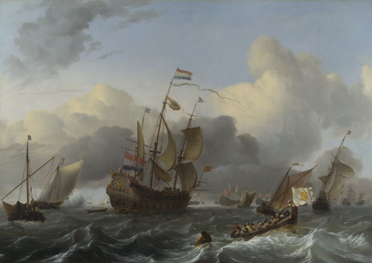 Ludolf Bakhuizen: 'The Eendracht and a Fleet of Dutch Men-of-war'