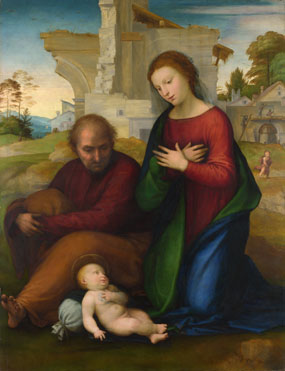 Fra Bartolommeo: 'The Virgin adoring the Child with Saint Joseph'