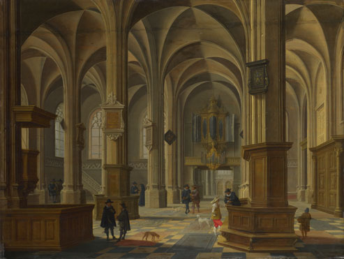 Bartholomeus van Bassen: 'Interior of St Cunerakerk, Rhenen'