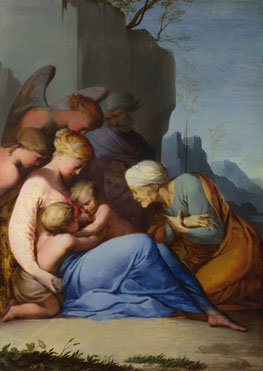 Lubin Baugin: 'The Holy Family with Saints and Angels'