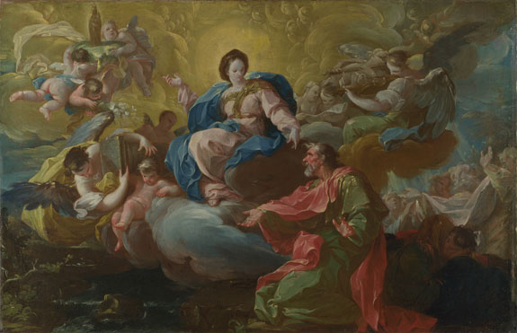 Francisco Bayeu y Subias: 'Saint James being visited by the Virgin'