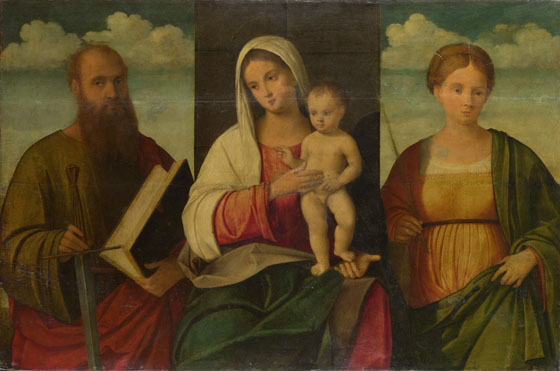 Francesco Bissolo: 'The Virgin and Child and Saints'