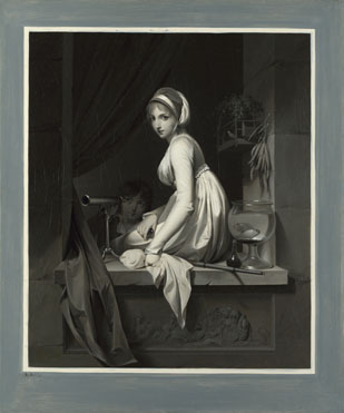 Louis-Léopold Boilly: 'A Girl at a Window'