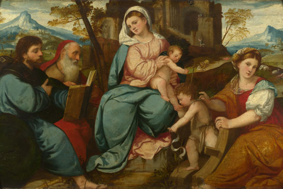 Bonifazio di Pitati: 'The Madonna and Child with Saints'