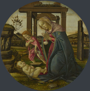 Workshop of Sandro Botticelli: 'The Virgin and Child with Saint John the Baptist'