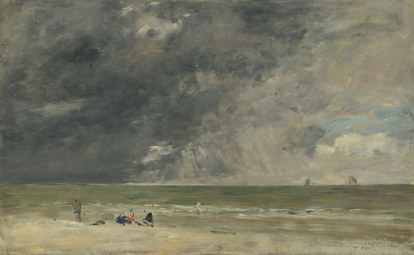 Eugène Boudin: 'Beach at Trouville'
