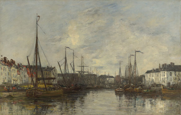 Eugène Boudin: 'Brussels Harbour'
