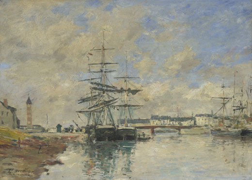 Eugène Boudin: 'Deauville Harbour'