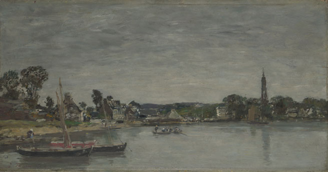 Eugène Boudin: 'L'Hôpital-Camfrout, Brittany'