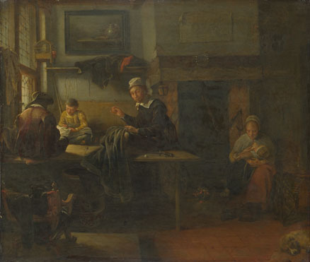 Quiringh van Brekelenkam: 'Interior of a Tailor's Shop'