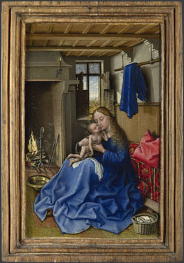Workshop of Robert Campin (Jacques Daret?): 'The Virgin and Child in an Interior'