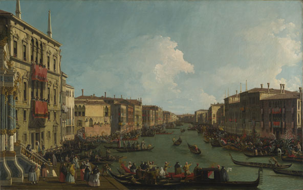 Canaletto: 'Venice: A Regatta on the Grand Canal'