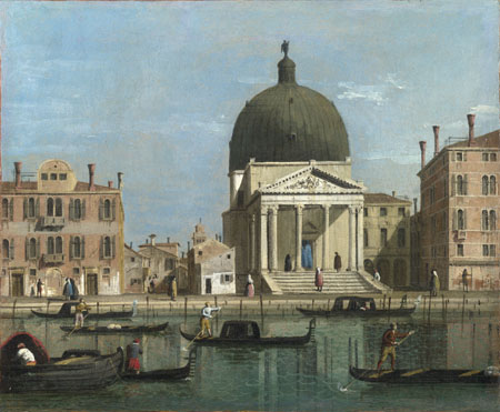 Follower of Canaletto: 'Venice: S. Simeone Piccolo'