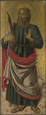 Attributed to Bartolomeo Caporali: 'Saint Bartholomew'