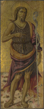 Attributed to Bartolomeo Caporali: 'The Virgin and Child with Saints, Angels and a Donor'
