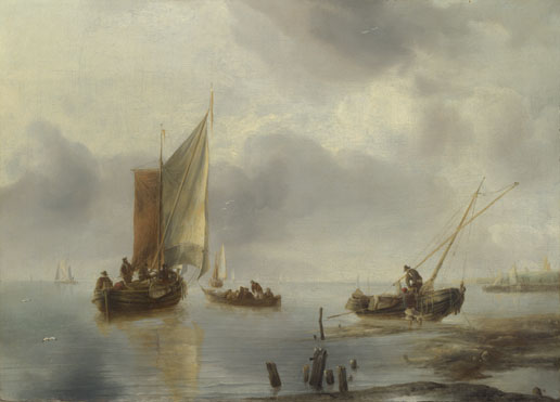 Jan van de Cappelle: 'A Small Vessel in Light Airs, and Another Ashore'