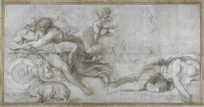 Agostino Carracci: 'Cephalus carried off by Aurora in her Chariot'