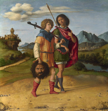 Giovanni Battista Cima da Conegliano: 'David and Jonathan (?)'