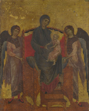 Cimabue: 'The Virgin and Child Enthroned with Two Angels'