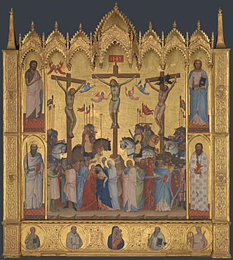 Attributed to Jacopo di Cione: 'The Crucifixion'