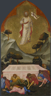 Attributed to Jacopo di Cione and workshop: 'The Resurrection'