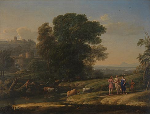 Claude: 'Landscape with Cephalus and Procris reunited by Diana'