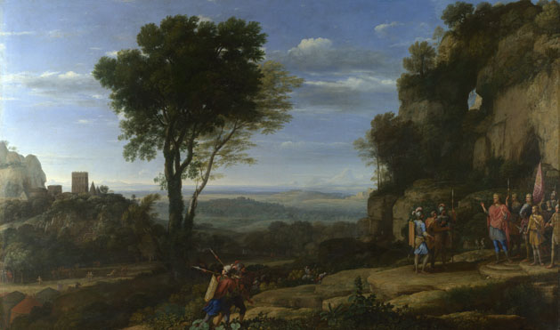 Claude: 'Landscape with David at the Cave of Adullam'