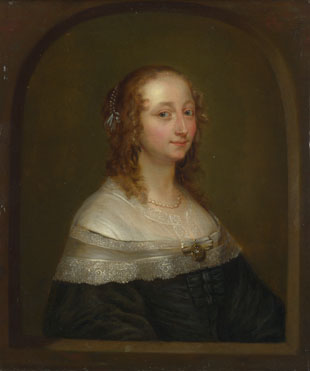 Imitator of Gonzales Coques: 'Portrait of a Woman'