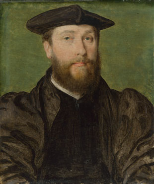Attributed to Corneille de Lyon: 'Portrait of a Man'